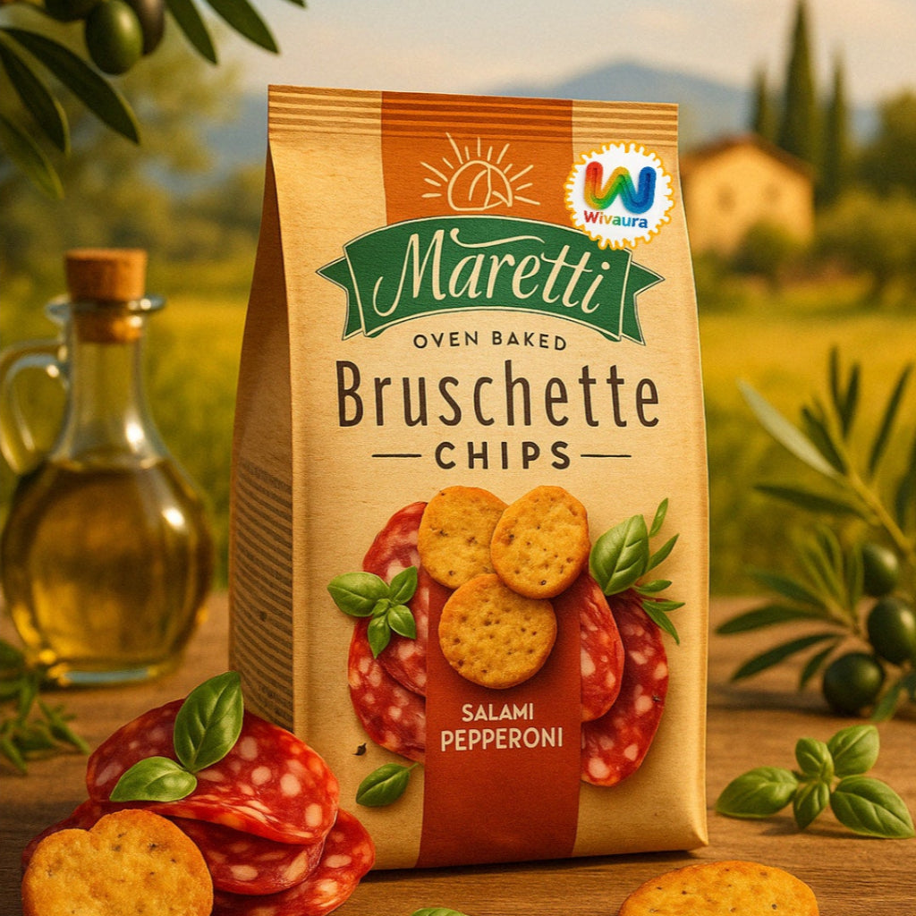 🥖 Maretti Bruschette Chips – cu aromă de salam pepperoni