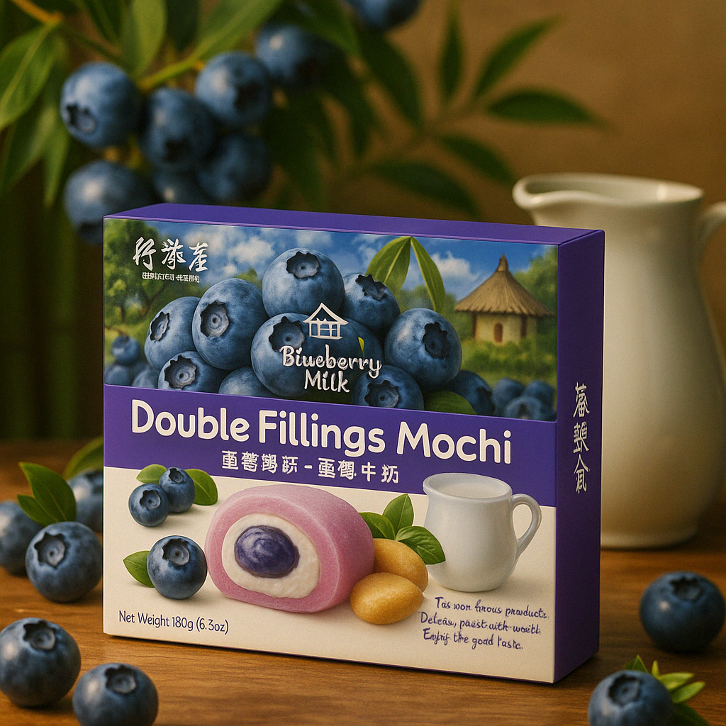 Áfonya-Tej | Double Fillings Mochi (180g)