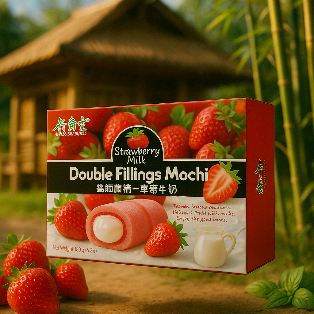 Strawberry Milk Double Fillings Mochi (180g)