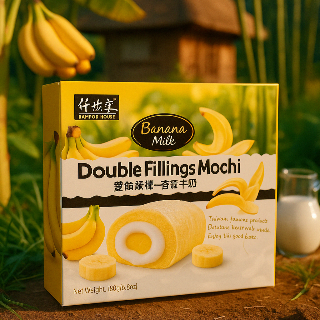 Banán-tej | Double Fillings Mochi (180g)