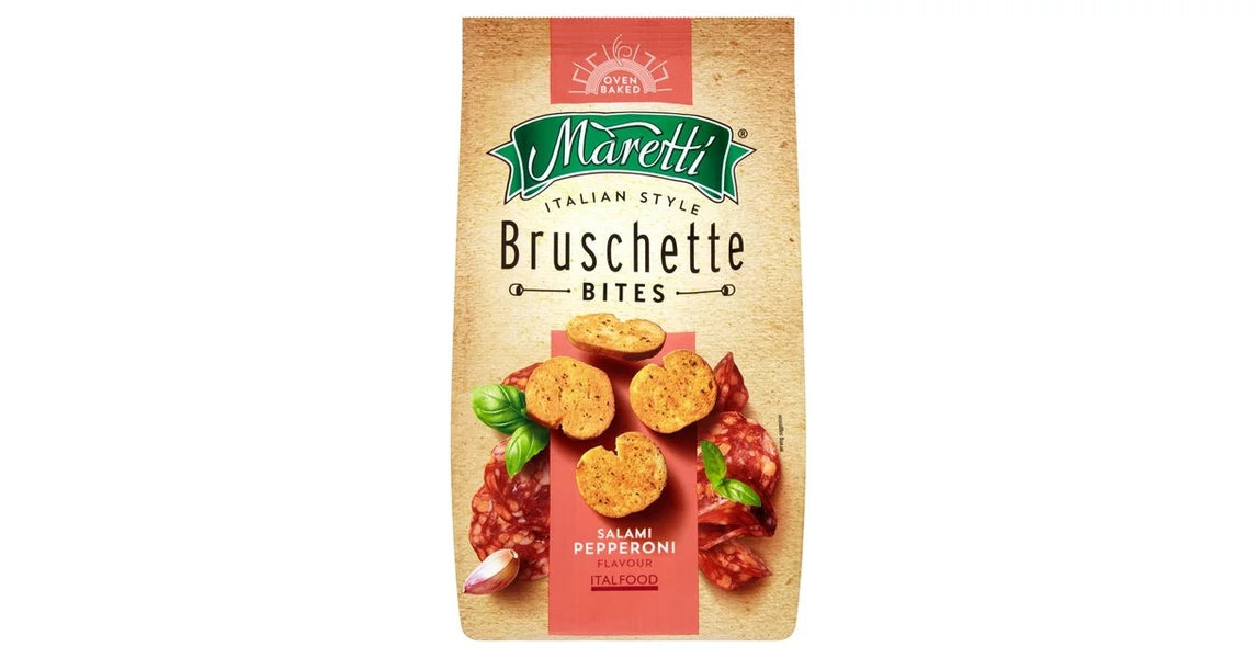 🥖 Maretti Bruschette Chips – cu aromă de salam pepperoni