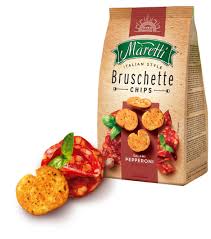 🥖 Maretti Bruschette Chips – cu aromă de salam pepperoni