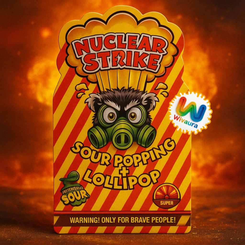 Nuclear Strike Sour Popping+Lollipop | Nyalóka Pezsgőcukorral (15g)