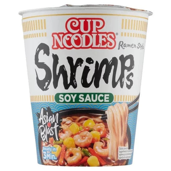 🍜 Cup Noodles – Tăiței instant cu aromă de sos de soia (100g)